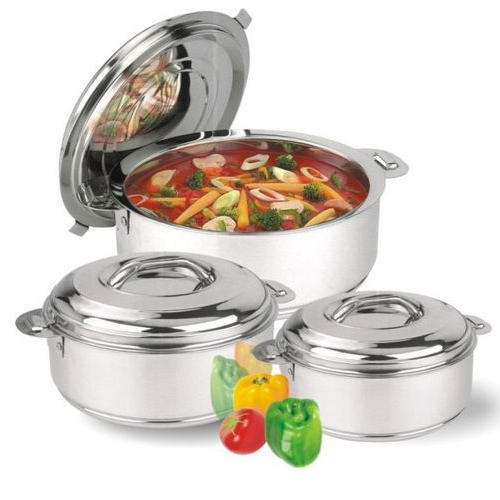 5000ML SS SILVER (STAINLESS STEELCASSEROLE) INSULATED HOTBOX (5LTR)